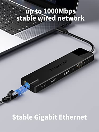 Lemorele 13-in-1 USB-C Docking Station 4K