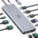 12-in-1 USB-C Docking Station with Triple HDMI