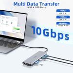 12-in-1 USB-C Docking Station with Triple HDMI