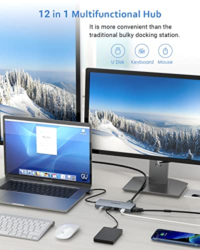 SUTOUG 12-in-1 USB-C Hub with 4K HDMI