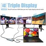 12-in-1 USB-C Hub for Dual/Triple Monitors