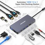 12-in-1 USB-C Hub with 4K HDMI & LAN