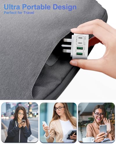 40W Fast Charge 4-Port USB-C Charger Plug