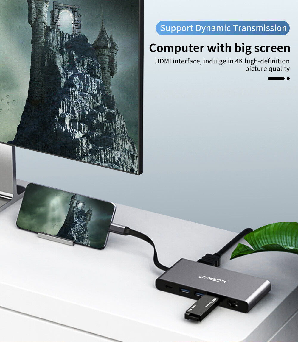 9in1 USB-C Hub with 4K HDMI & RJ45