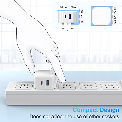 Bediaca Dual Port USB-C Fast Charger Adapter