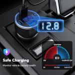 78W 4-Port USB-C Car Charger Adapter