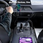 78W 4-Port USB-C Car Charger Adapter