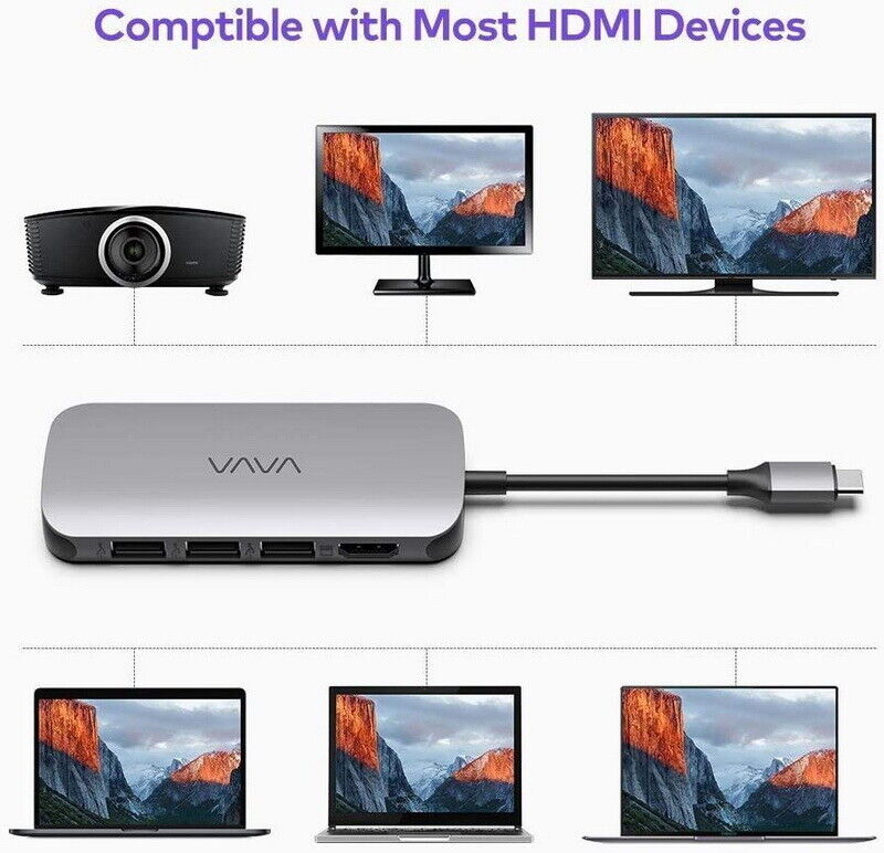 VAVA USB-C Hub 9-in-1 Adapter 4K