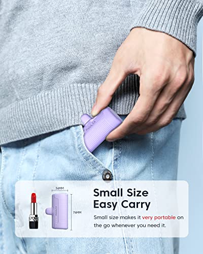 Kuulaa 4500mAh Compact USB-C Power Bank - Purple