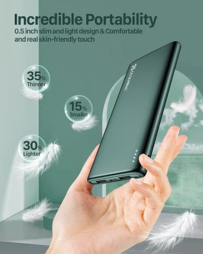 Coolreall 10000 mAh Slim USB-C Power Bank