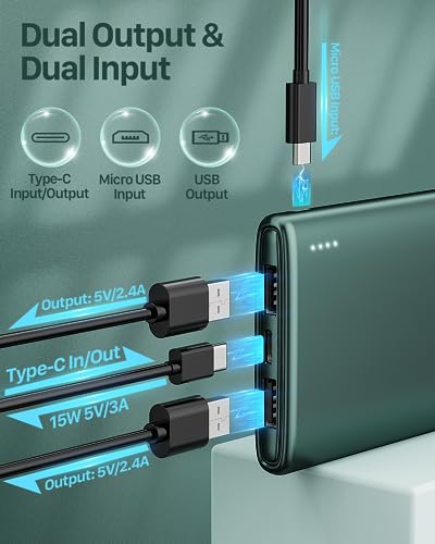 Coolreall 10000 mAh Slim USB-C Power Bank