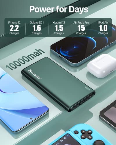 Coolreall 10000 mAh Slim USB-C Power Bank