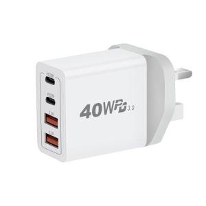 40W 4-Port USB-C Fast Charger Adapter