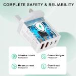 40W 4-Port USB-C Fast Charger Adapter