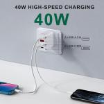 40W 4-Port USB-C Fast Charger Adapter
