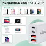 40W 4-Port USB-C Fast Charger Adapter