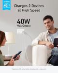 Anker 40W Dual USB-C Fast Charger
