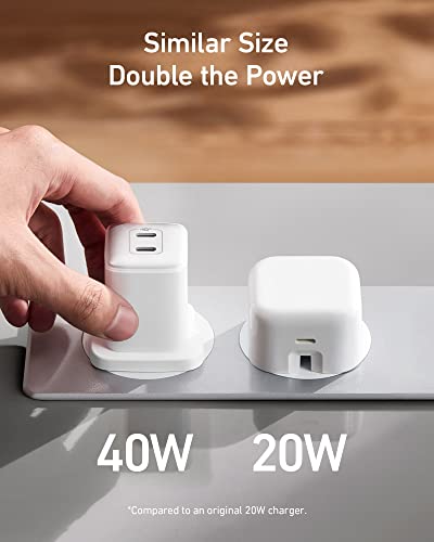 Anker 40W Dual USB-C Fast Charger