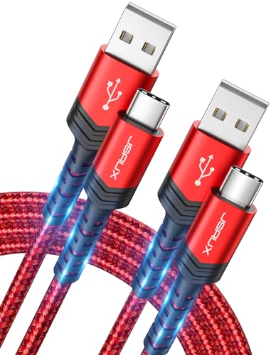 JSAUX 2m USB-C Fast Charge Cable 2-Pack