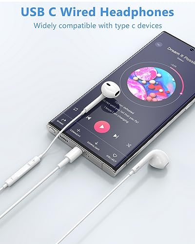 2 Pack HiFi USB-C Earbuds with Mic and Control