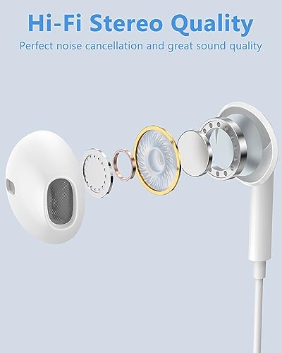 2 Pack HiFi USB-C Earbuds with Mic and Control