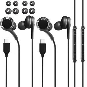 USB-C Earbuds with Mic for Samsung & iPhone