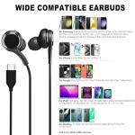 USB-C Earbuds with Mic for Samsung & iPhone