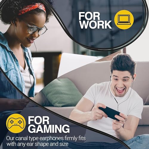 USB-C Earbuds with Mic for Samsung & iPhone