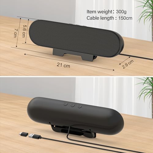 ZETIY USB-C Mini Sound Bar for Computers