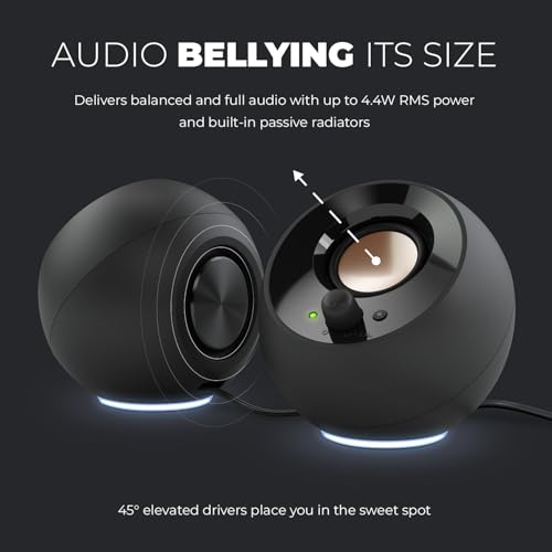 Creative Pebble SE USB-C Speakers with RGB Lighting