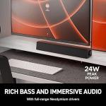 Compact Bluetooth USB-C Under-Monitor Soundbar