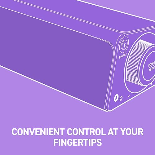 Compact Bluetooth USB-C Under-Monitor Soundbar