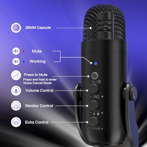 Zealsound USB Microphone for Gaming and Streaming
