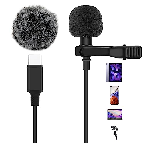 AGPTEK USB-C Lavalier Microphone for Mobile Devices