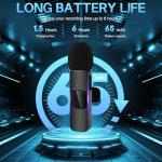 Jsdoin USB-C Wireless Lavalier Microphone 2-Pack