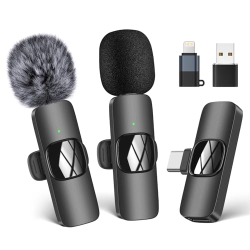 USB-C Wireless Lavalier Microphone for Video Recording