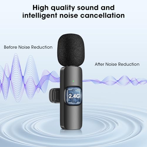 USB-C Wireless Lavalier Microphone for Video Recording