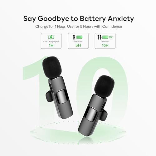 Qhot USB-C Wireless Lavalier Microphone - 2 Pack