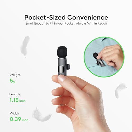 Qhot USB-C Wireless Lavalier Microphone - 2 Pack
