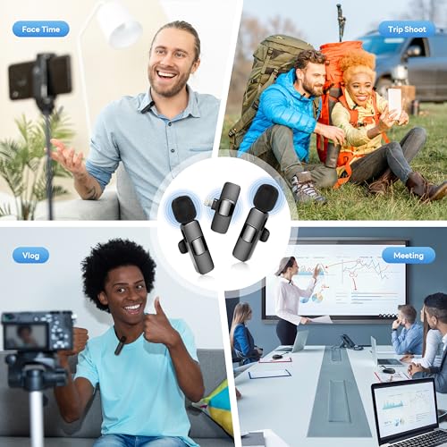 Qhot USB-C Wireless Lavalier Microphone - 2 Pack