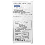 USB-C Ethernet Adapter, 1000 Mbps Gigabit LAN
