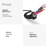 PAXO 0.3m USB-C to Micro USB Cable