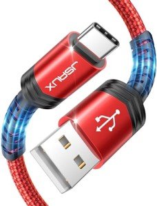 JSAUX 2m USB-C Fast Charge Cable 2-Pack