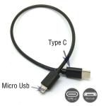 USB-C to Micro USB Sync Charge Cable