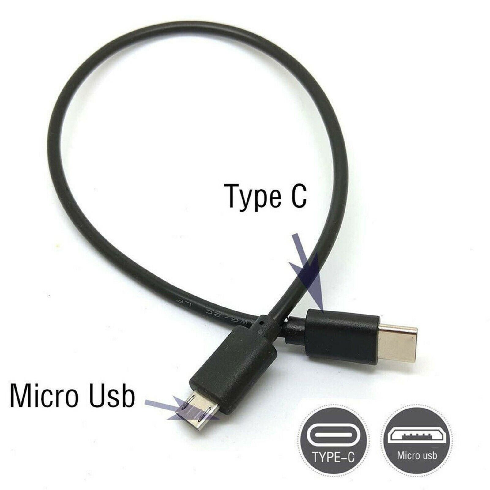 USB-C to Micro USB Sync Charge Cable