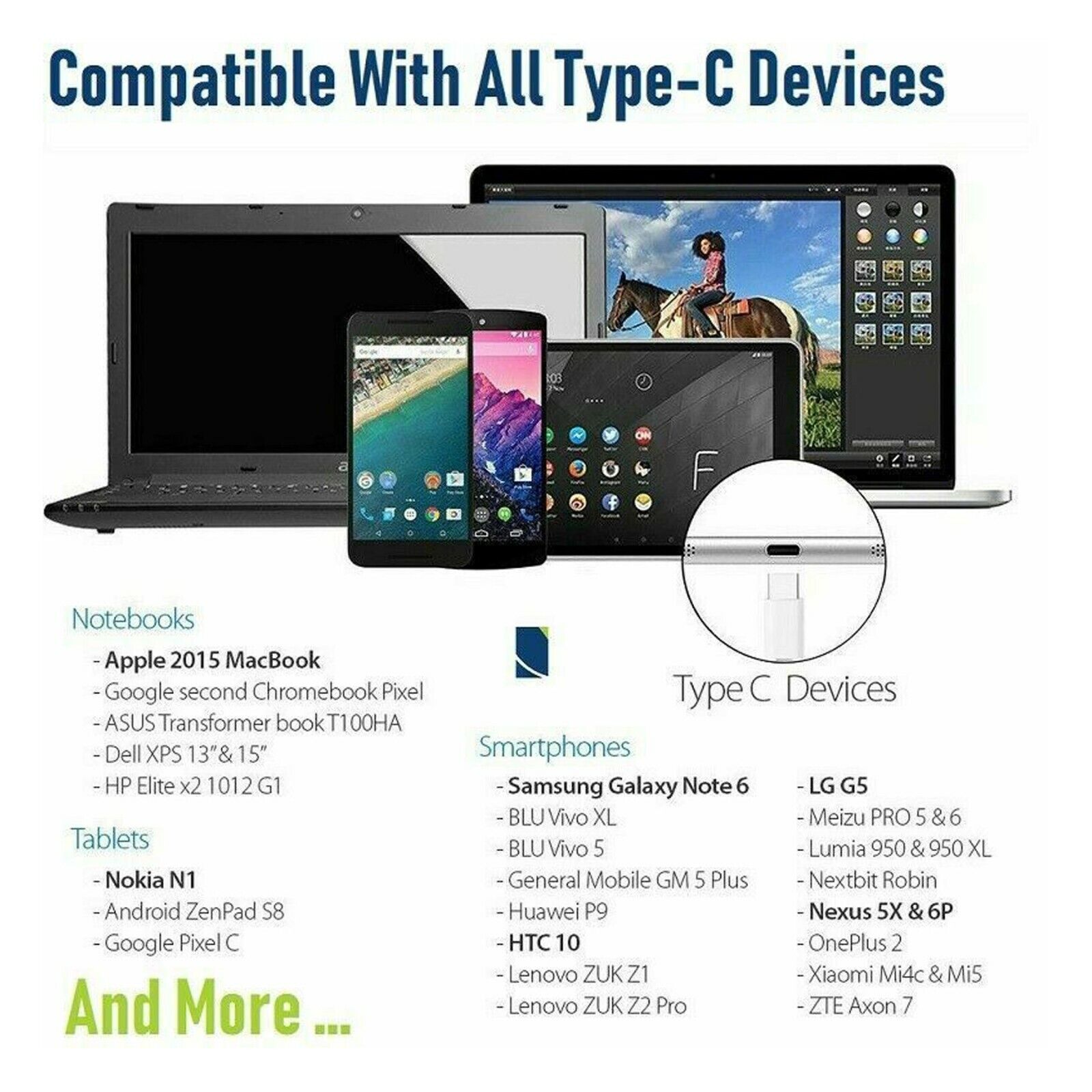 USB-C to Micro USB Sync Charge Cable