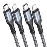 BLACKSYNCZE USB-C to Lightning Cable 2M - 2Pack