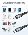 BLACKSYNCZE USB-C to Lightning Cable 2M - 2Pack
