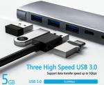 USB-C Hub 9 in 1 with Audio & Gigabit
