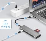 USB-C Hub 9 in 1 with Audio & Gigabit